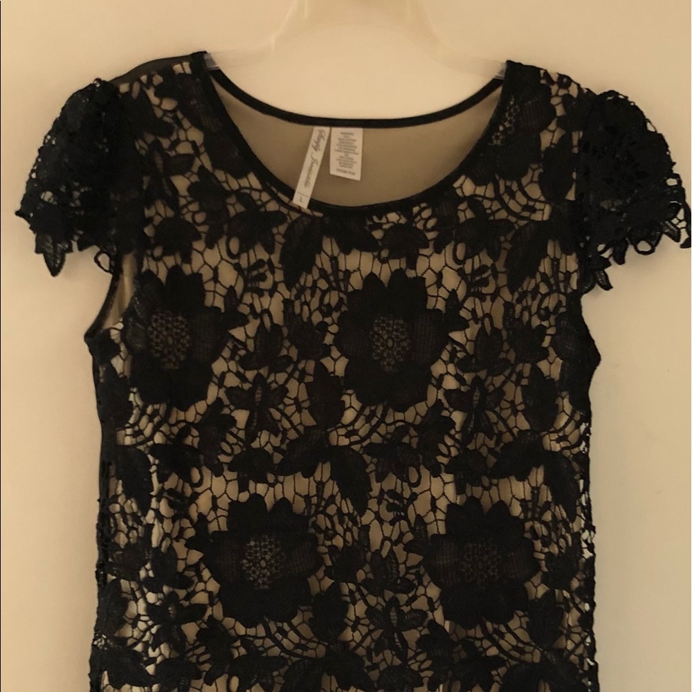 Black lace blouse